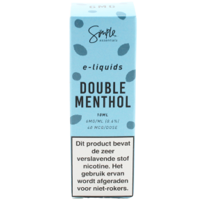 Simple essentials Double Menthol e-liquid