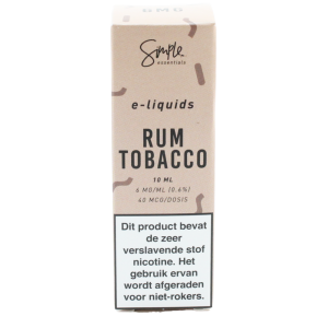 Simple essentials Rum tobacco e-liquid
